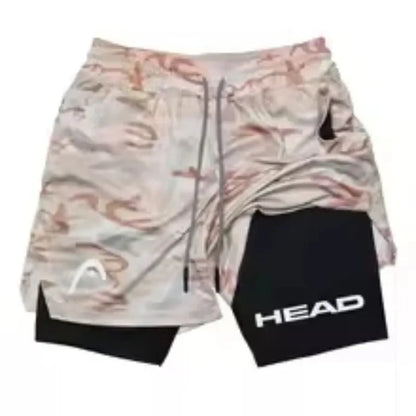 LOYPHARD Men's 2-in-1 Training Shorts – Quick Dry Running & Gym Shorts for Comfort, Support & Peak Performance