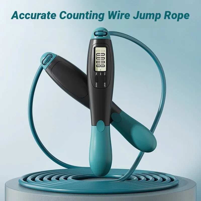 LOYPHARD Smart Counting Jump Rope Adjustable Steel Fitness Skipping Rope.