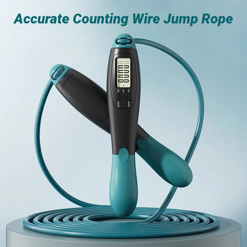 LOYPHARD Smart Counting Jump Rope Adjustable Steel Fitness Skipping Rope.