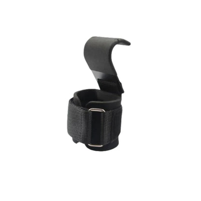 LOYPHARD Adjustable Steel Hook Grips Wrist Support for Weight Lifting & Gym Training.