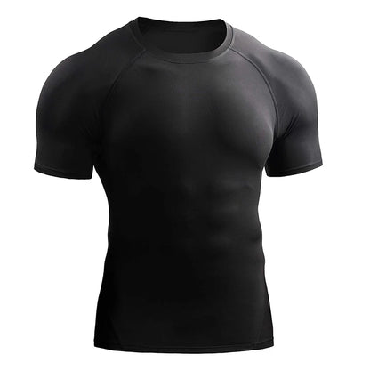 LOYPHARD Men's Compression Performance T-Shirt – Quick Dry Athletic Tee for Running, Gym & High-Intensity Training