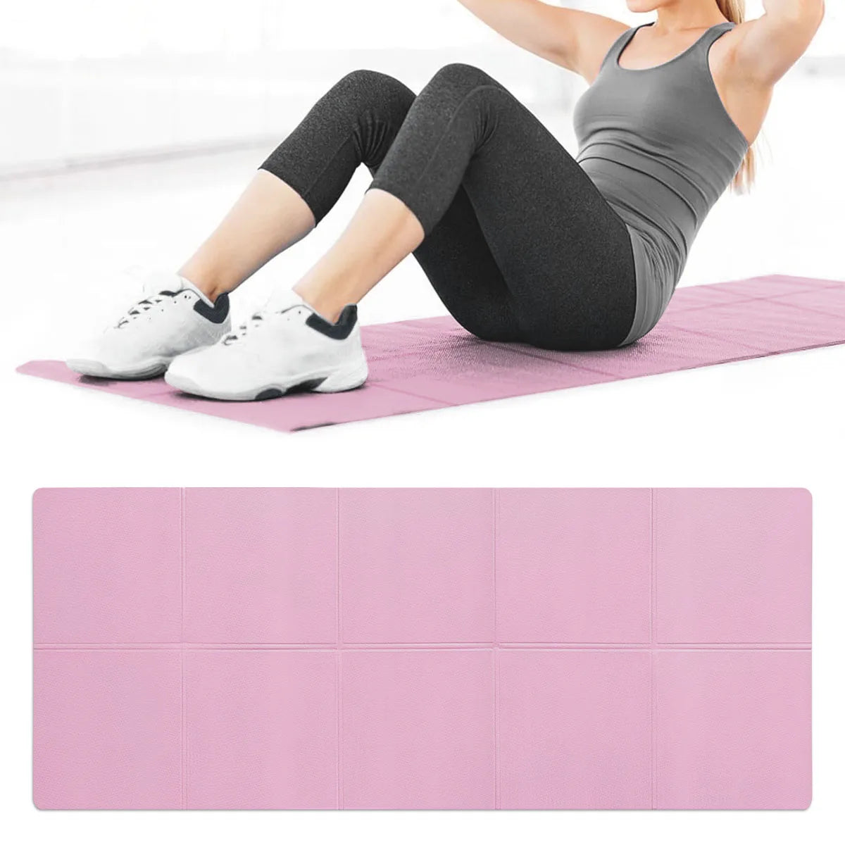 LOYPHARD FlexFit Yoga Mat – 4MM Anti-Slip Fitness & Exercise Training Mat.