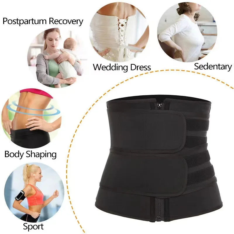 LOYPHARD SweatTrim Waist Trainer Belt – Fat Burning Fitness Shaper for Workout.