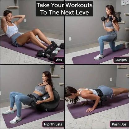 LOYPHARD Adjustable Weighted Waist Belt, for Home Workouts, Dumbbell Training & Hip Shaping, Home Gym Fitness Equipment
