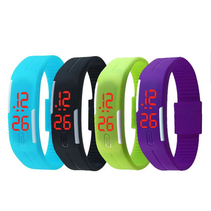LOYPHARD TouchFlex LED Sport Watch – Waterproof Silicone Digital Wrist Watch.