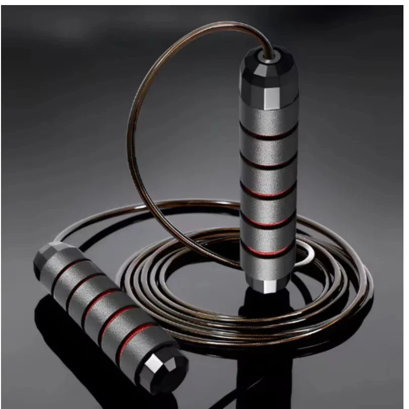 LOYPHARD Tangle-Free Steel Wire Jump Rope Adjustable Fitness Training Rope.