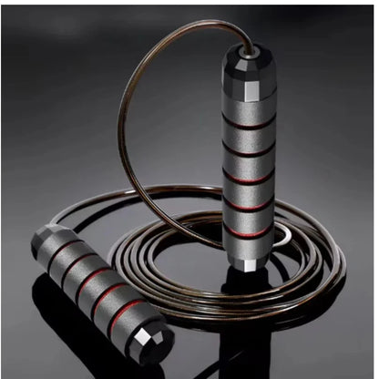 LOYPHARD Tangle-Free Steel Wire Jump Rope Adjustable Fitness Training Rope.