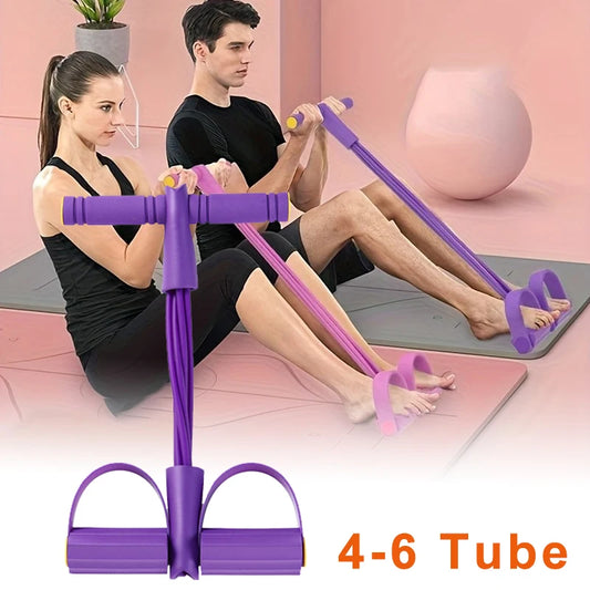 LOYPHARD 4-Level Resistance Band Trainer – Adjustable Home Fitness Equipment for Abs, Yoga & Full Body Workouts