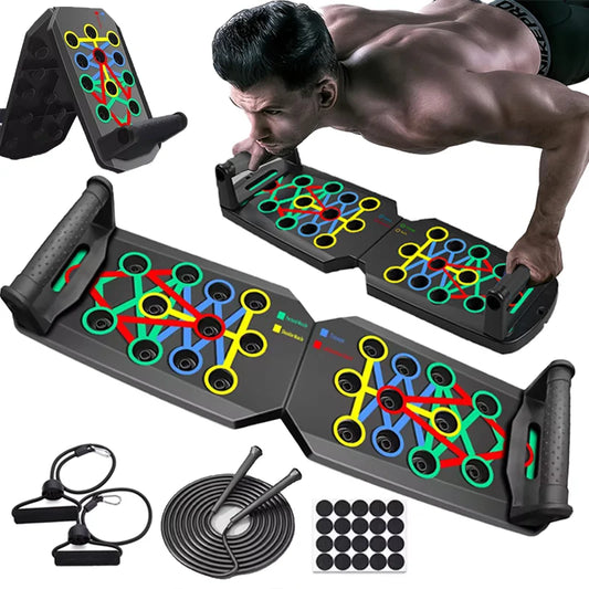 LOYPHARD Portable Push-Up Board Set for Home Strength Training