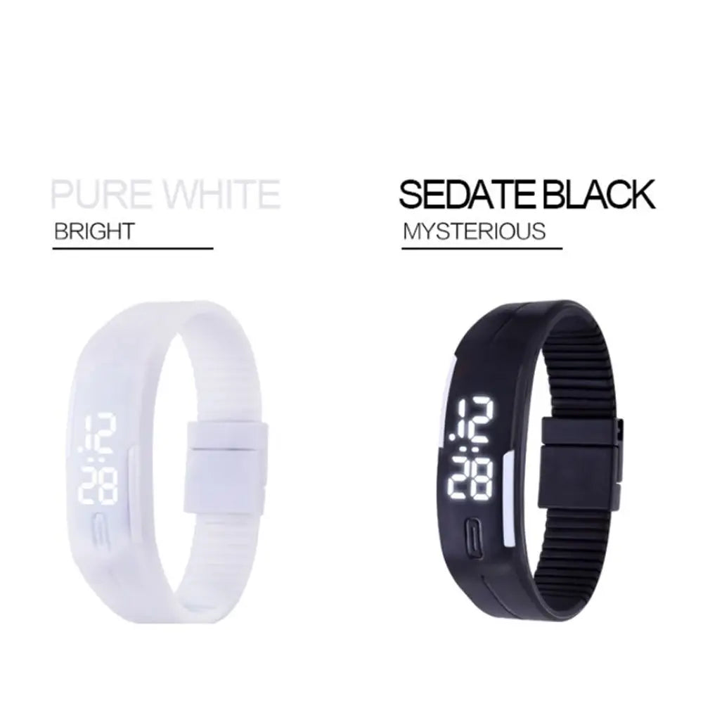LOYPHARD TouchFlex LED Sport Watch – Waterproof Silicone Digital Wrist Watch.