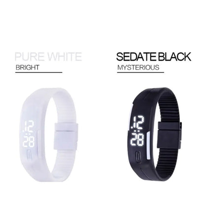 LOYPHARD TouchFlex LED Sport Watch – Waterproof Silicone Digital Wrist Watch.