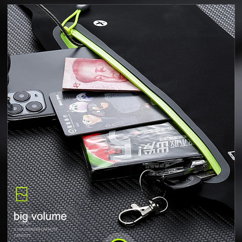 LOYPHARD Waterproof Running Belt – Secure Fitness Waist Bag for Phone & Essentials