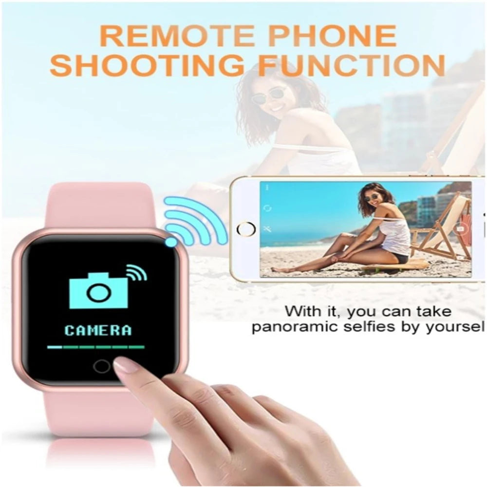 LOYPHARD Y68 Smart Watch – Fitness Tracker with Heart Rate Monitor, Music Control & Activity Tracking for Men, Women & Teens