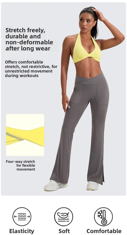 LOYPHARD Strappy Sports Bra – Women's Criss-Cross Back Padded Yoga & Fitness Bra