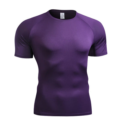 LOYPHARD Men's Compression Performance T-Shirt – Quick Dry Athletic Tee for Running, Gym & High-Intensity Training