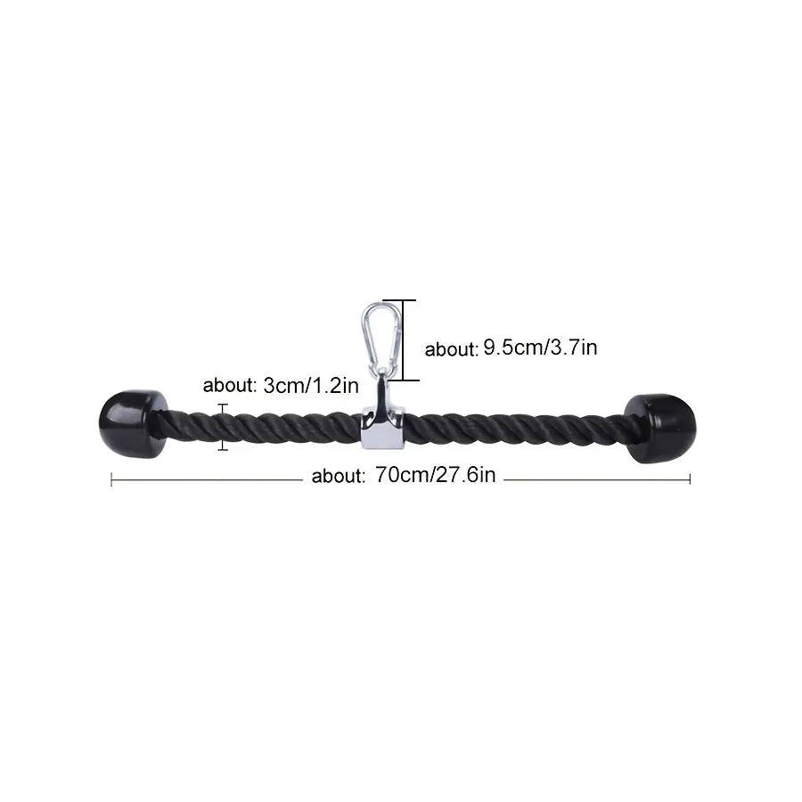 LOYPHARD Pro Resistance Training Rope – Triceps, Biceps & Back Cable Attachment