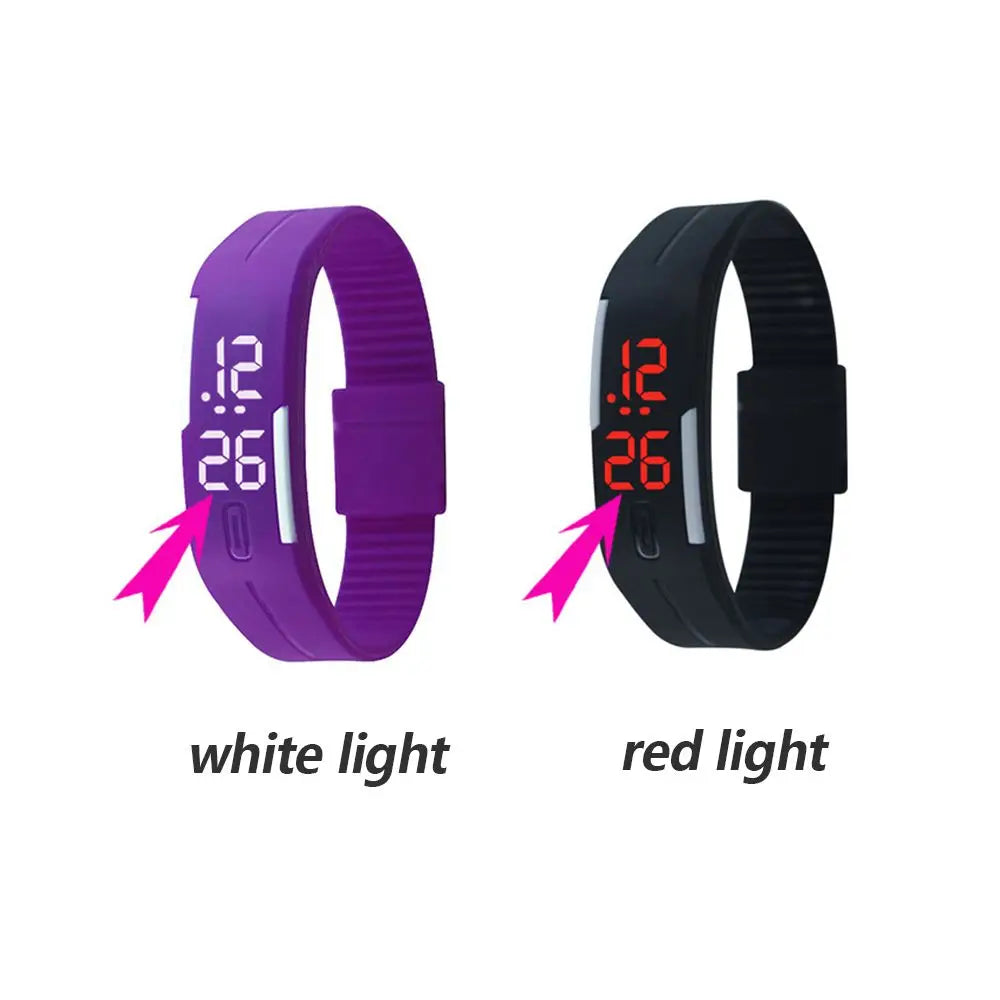 LOYPHARD TouchFlex LED Sport Watch – Waterproof Silicone Digital Wrist Watch.