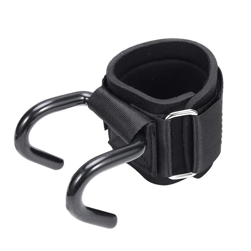 LOYPHARD Power Lifting Hooks With Wrist Wraps for Gym & Fitness Training.