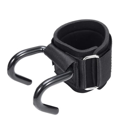 LOYPHARD Power Lifting Hooks With Wrist Wraps for Gym & Fitness Training.