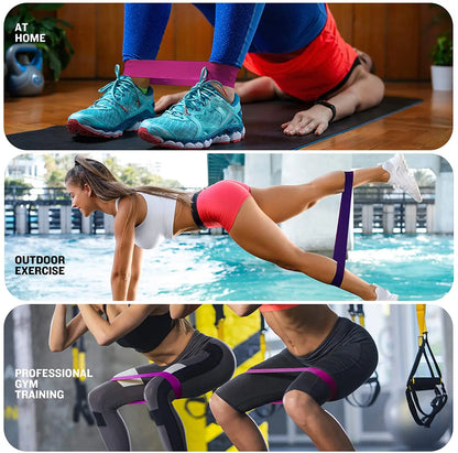 LOYPHARD Resistance Bands Set – Yoga & Fitness Loop Bands for Legs, Squats, Hip & Full Body Training.