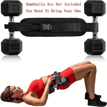 LOYPHARD Adjustable Weighted Waist Belt, for Home Workouts, Dumbbell Training & Hip Shaping, Home Gym Fitness Equipment