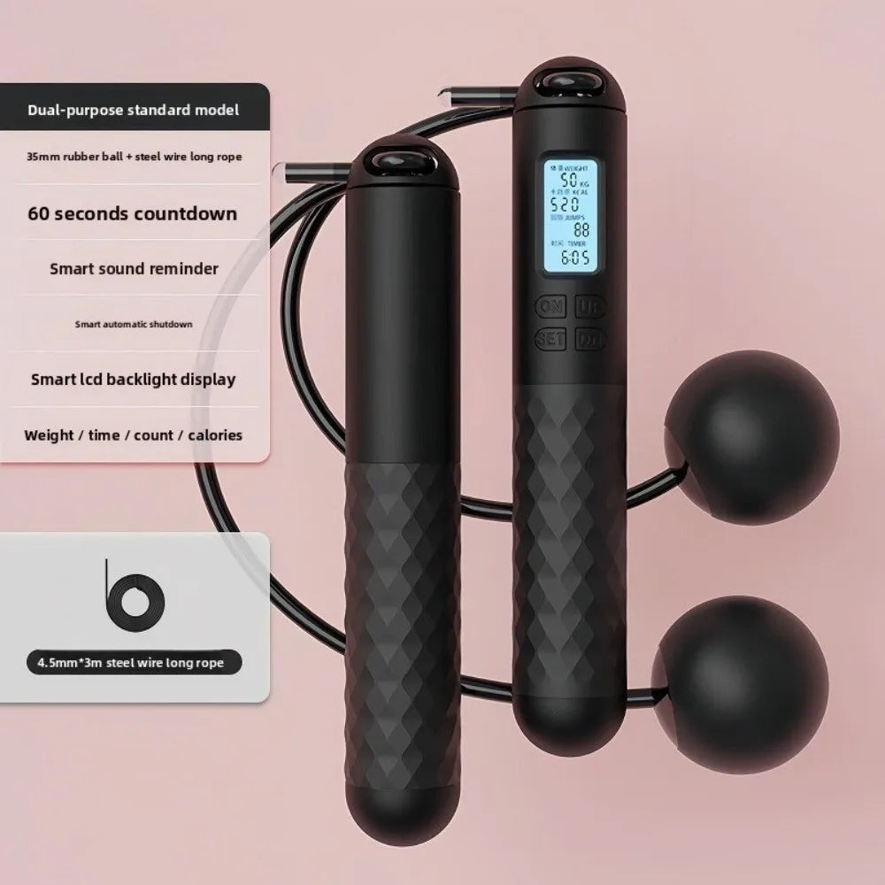 LOYPHARD Smart Cordless Jump Rope – Digital Counter Skipping Rope for Home Fitness & Weight Loss.