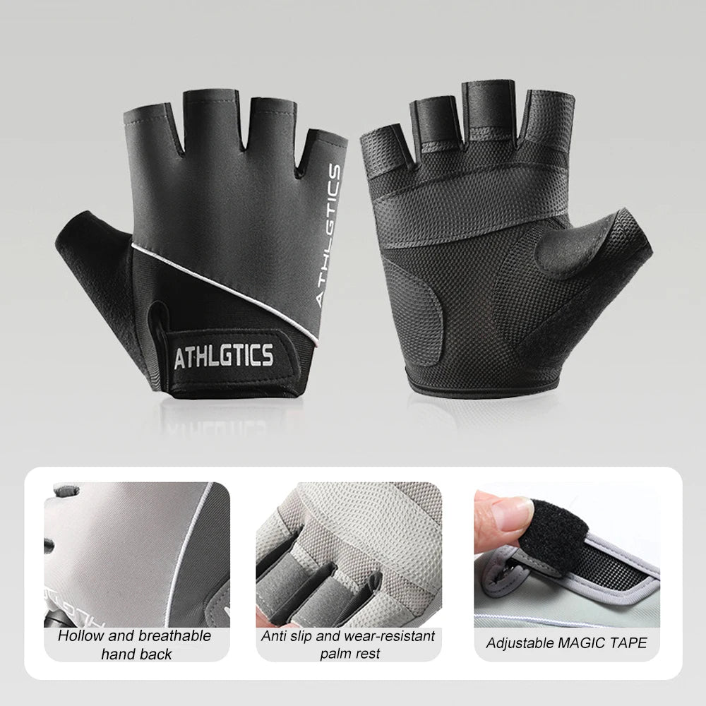 LOYPHARD Breathable Fitness Training Gloves – Fingerless Grip Gloves for Gym, Cycling & Weight Lifting