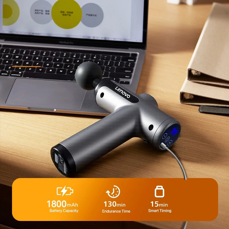 LOYPHARD™ Deep Tissue Massage Gun – Wireless Rechargeable Muscle Massager with 8 Heads for Neck, Back & Full Body Recovery.