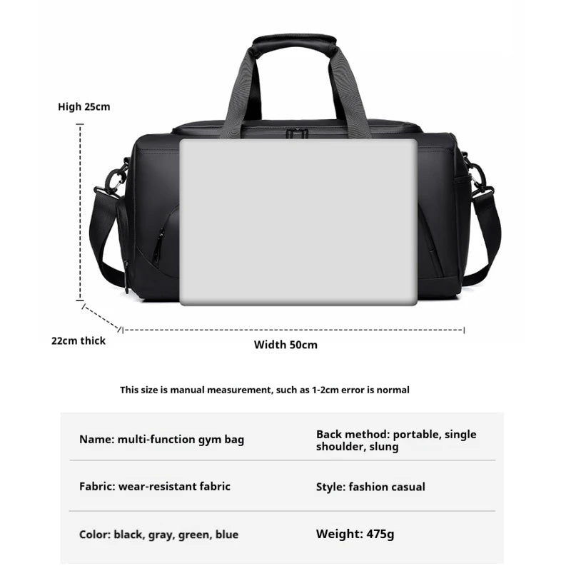LOYPHARD Sports Gym Duffel Bag – Large Capacity Travel & Fitness Bag with Shoe Compartment