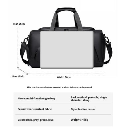 LOYPHARD Sports Gym Duffel Bag – Large Capacity Travel & Fitness Bag with Shoe Compartment