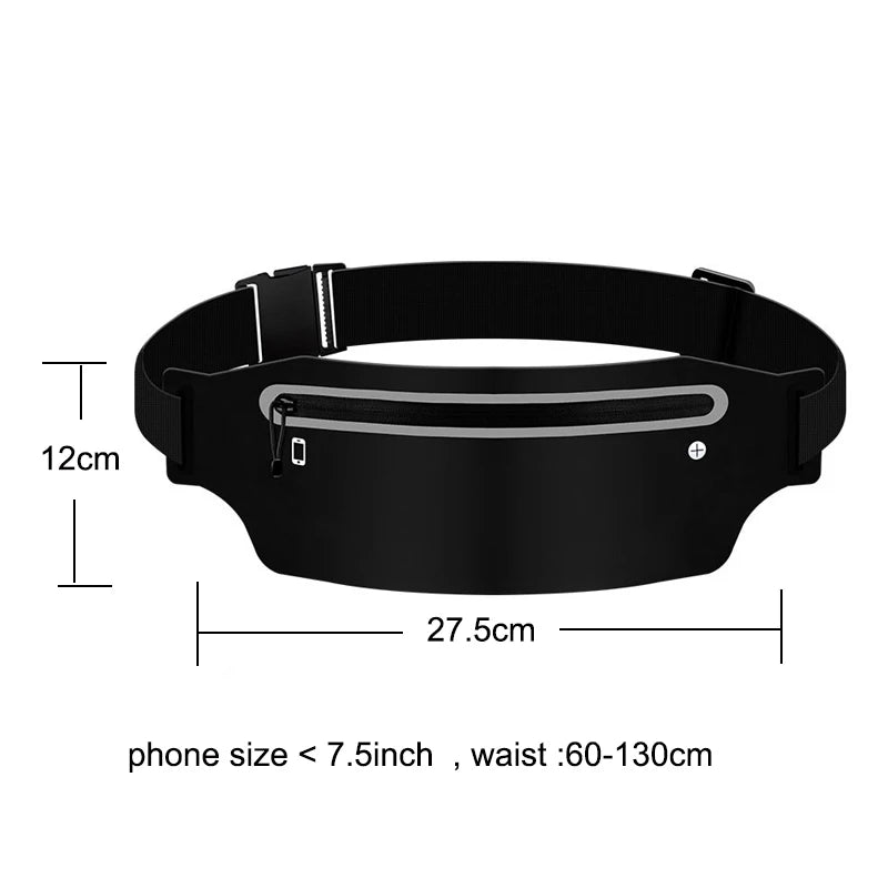 LOYPHARD Waterproof Running Belt – Secure Fitness Waist Bag for Phone & Essentials