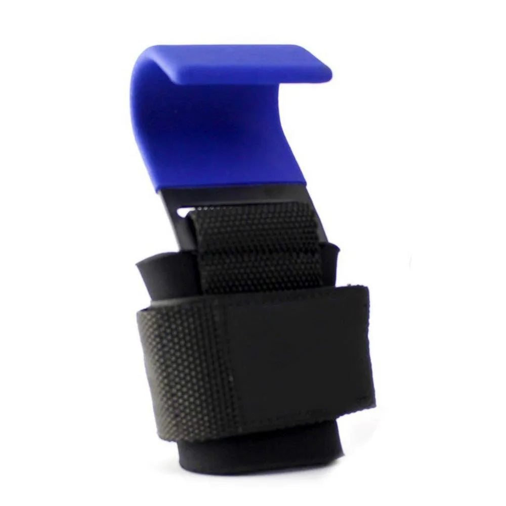 LOYPHARD Adjustable Steel Hook Grips Wrist Support for Weight Lifting & Gym Training.