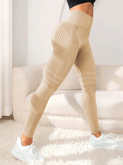 LOYPHARD High-Waist Sports Leggings – Women's Stretch Fitness Pants for Running, Yoga & Gym Workouts