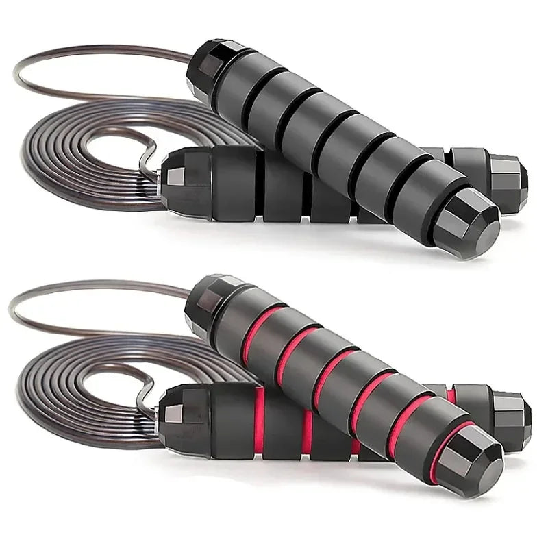 LOYPHARD Tangle-Free Steel Wire Jump Rope Adjustable Fitness Training Rope.
