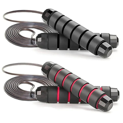 LOYPHARD Tangle-Free Steel Wire Jump Rope Adjustable Fitness Training Rope.