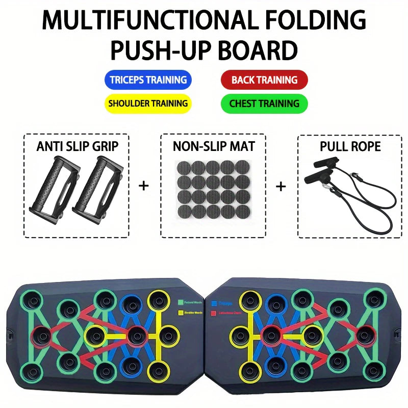 LOYPHARD Portable Push-Up Board Set Multifunctional Fitness Training System.