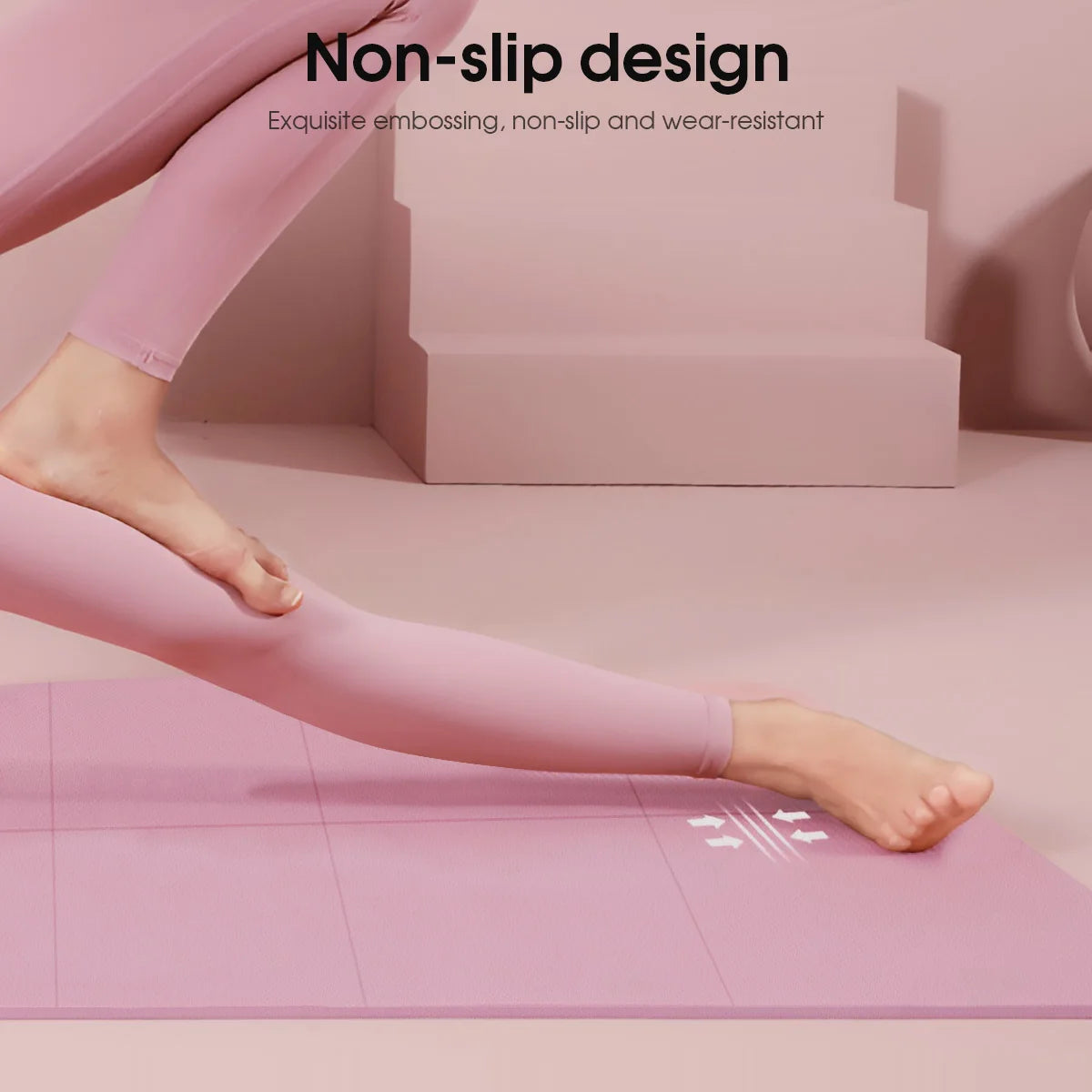 LOYPHARD FlexFit Yoga Mat – 4MM Anti-Slip Fitness & Exercise Training Mat.