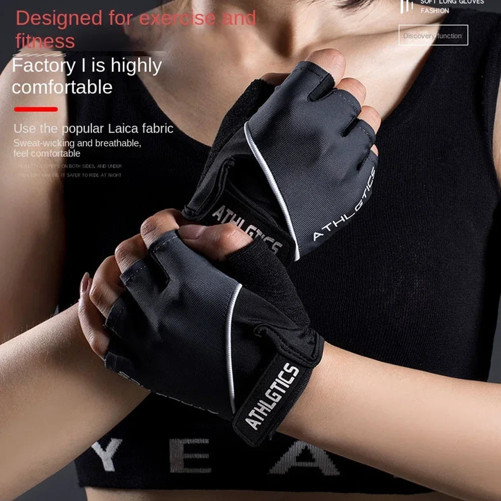 LOYPHARD Breathable Fitness Training Gloves – Fingerless Grip Gloves for Gym, Cycling & Weight Lifting