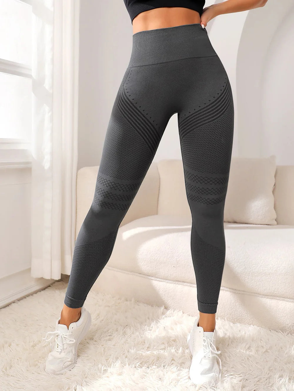LOYPHARD High-Waist Sports Leggings – Women's Stretch Fitness Pants for Running, Yoga & Gym Workouts