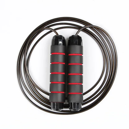 LOYPHARD Tangle-Free Steel Wire Jump Rope Adjustable Fitness Training Rope.