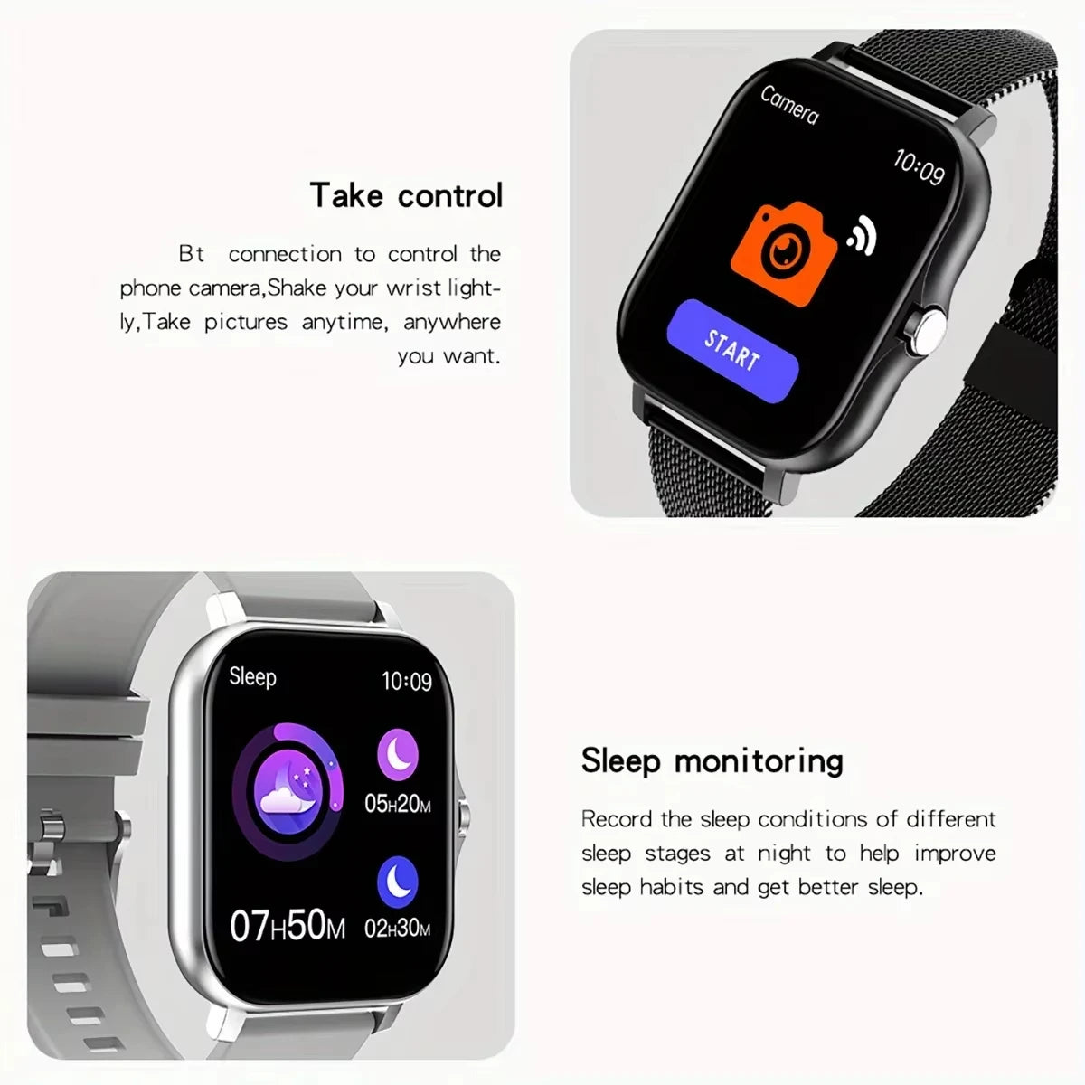 LOYPHARD Premium Smart Watch 2026 – Full Touch Screen Bluetooth Calling Fitness Tracker for Men & Women