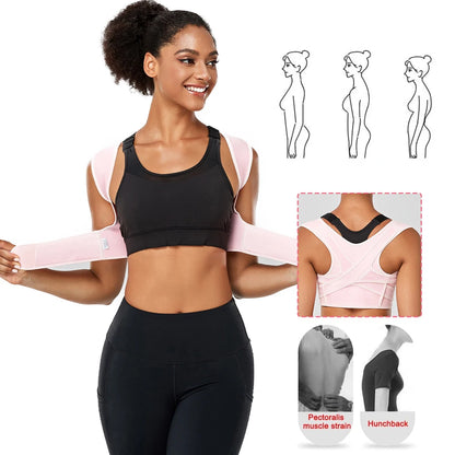 LOYPHARD™ Adjustable Upper Back Posture Corrector – Breathable Shoulder & Back Support Brace