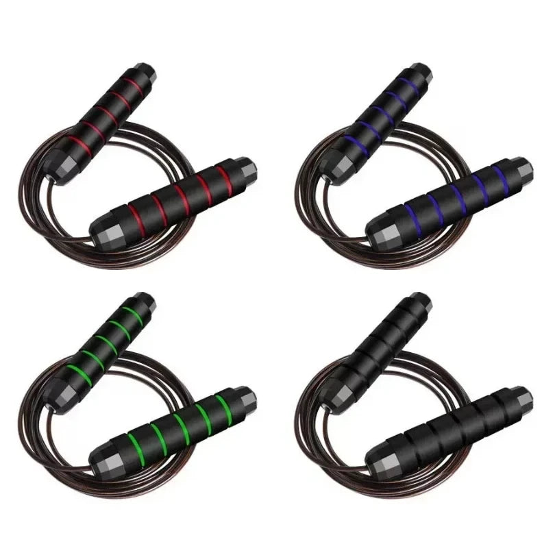 LOYPHARD Tangle-Free Steel Wire Jump Rope Adjustable Fitness Training Rope.