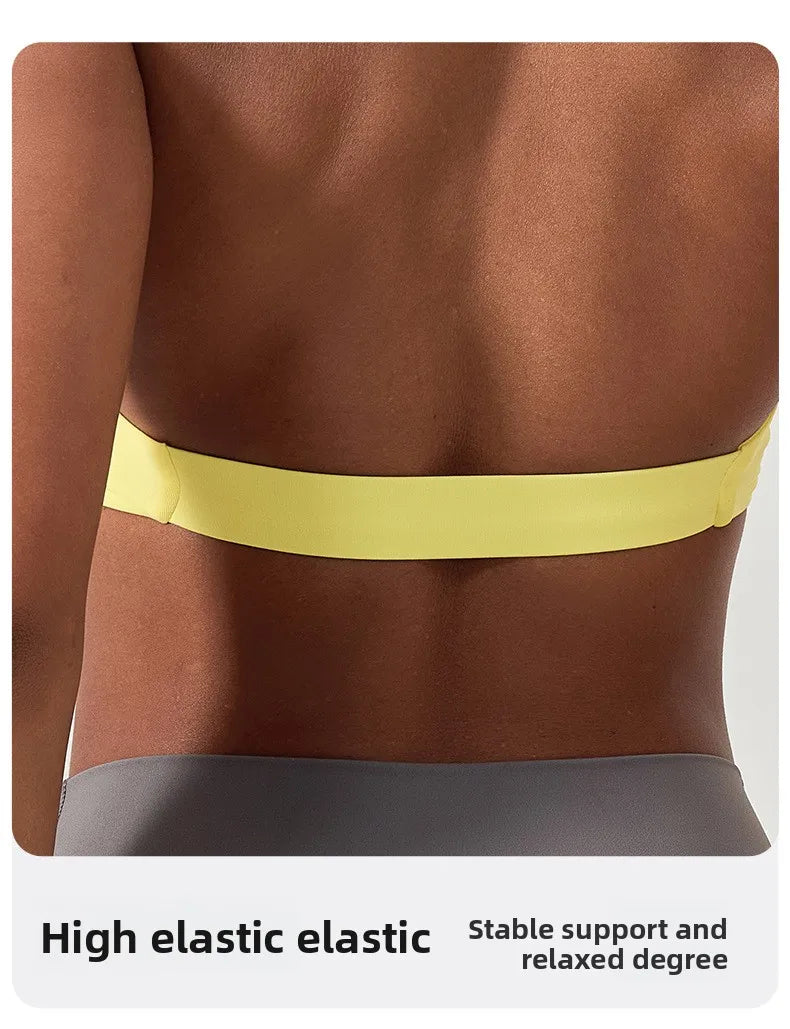 LOYPHARD Strappy Sports Bra – Women's Criss-Cross Back Padded Yoga & Fitness Bra