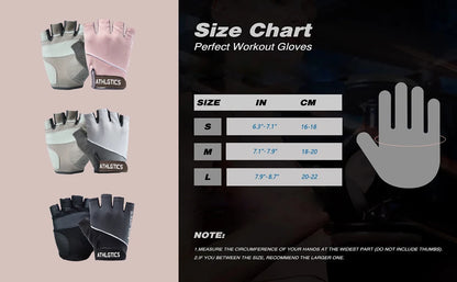 LOYPHARD Breathable Fitness Training Gloves – Fingerless Grip Gloves for Gym, Cycling & Weight Lifting
