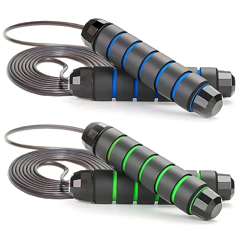 LOYPHARD Tangle-Free Steel Wire Jump Rope Adjustable Fitness Training Rope.
