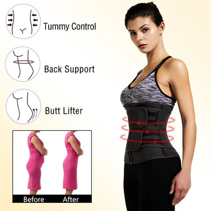 LOYPHARD SweatTrim Waist Trainer Belt – Fat Burning Fitness Shaper for Workout.
