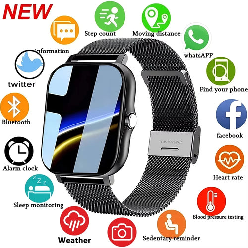 LOYPHARD Premium Smart Watch 2026 – Full Touch Screen Bluetooth Calling Fitness Tracker for Men & Women
