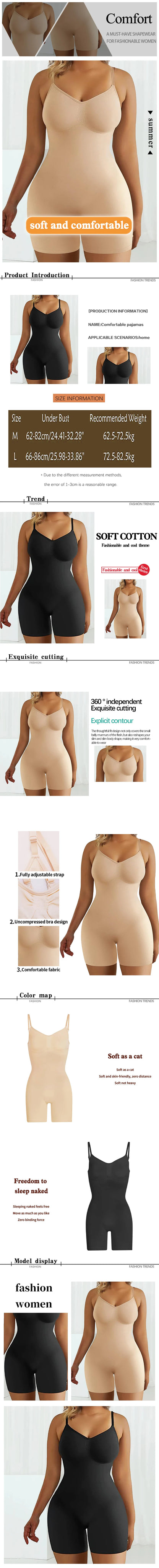 LOYPHARD SculptFit Bodysuit – Seamless Tummy Control & High Waist Shapewear.
