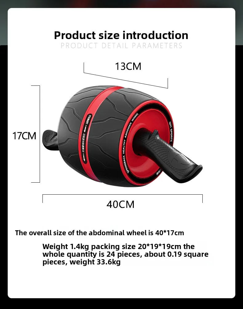 LOYPHARD™ Rebound Ab Roller Wheel Set – Core Strength Trainer with Protective Knee Mat